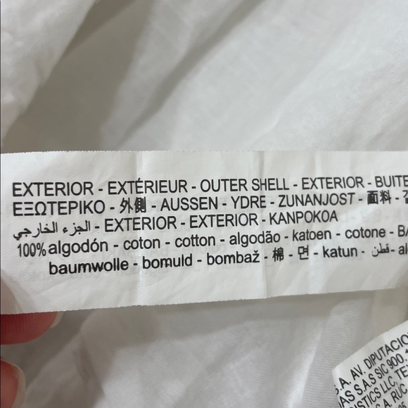 Zara White Smocked Baby Doll Dress Lined | M - Picture 6 of 8